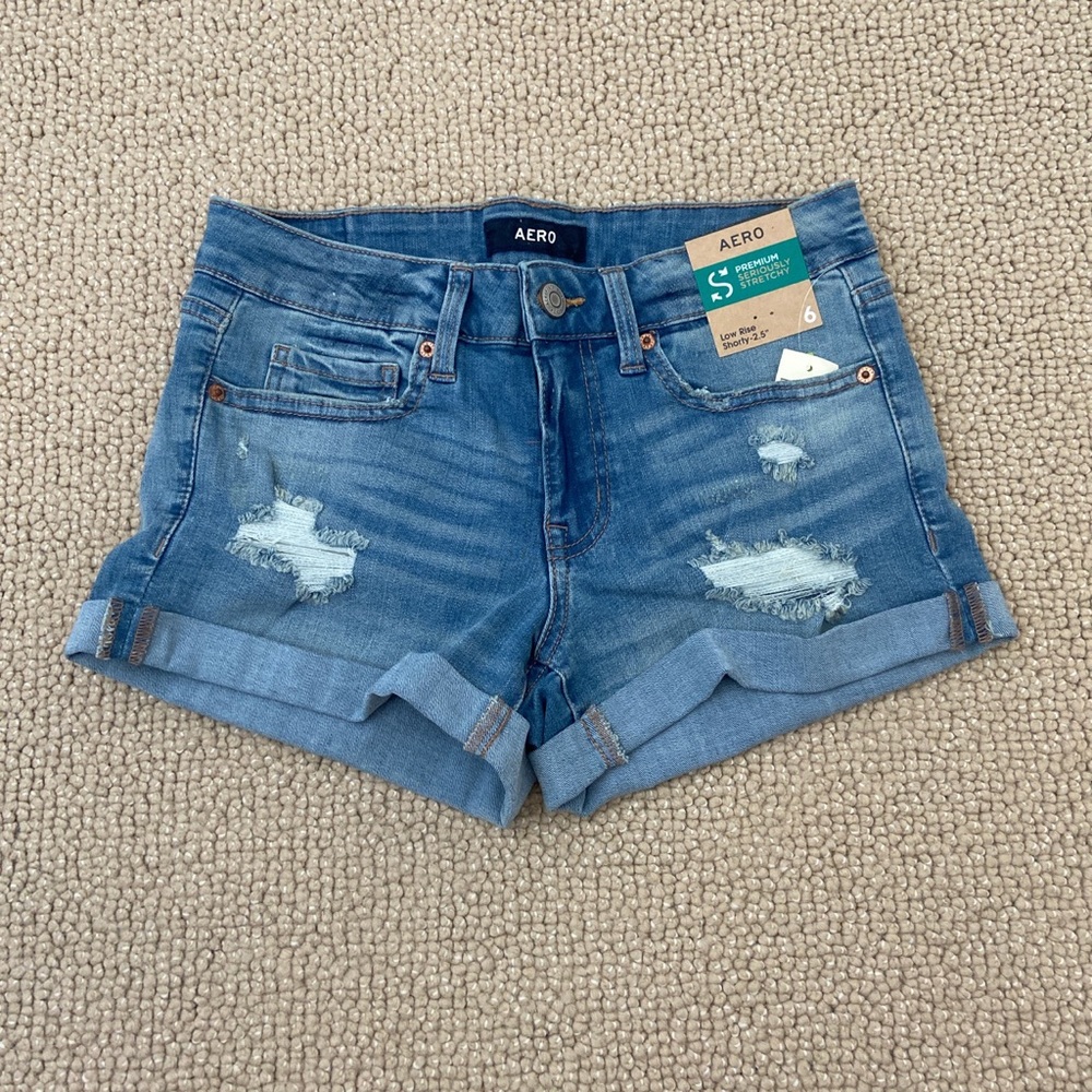 AERO seriously stretchy denim shorts
